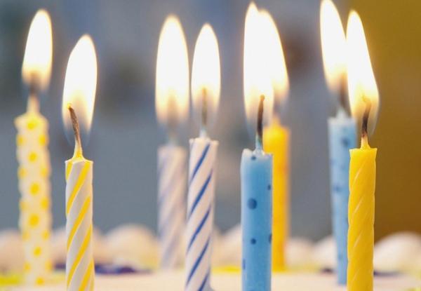 Simple Spiral Striped Birthday Candles With Colorful Dots No Harmful Tearless