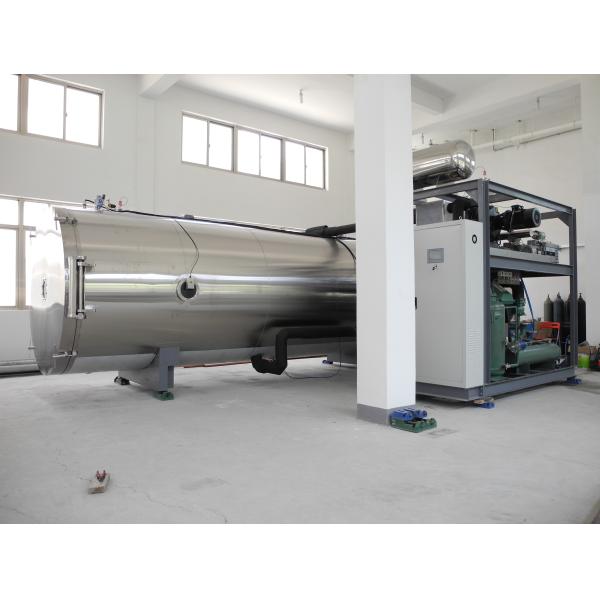 500Kgs согласно с машины замораживания большой емкости серии тип CE цилиндра промышленной сухой горизонтальный одобрило