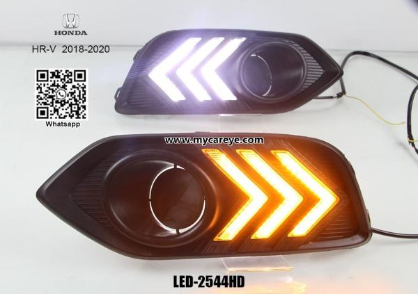 Honda HRV DRL LED Daytime driving turn signal Fog Lights aftermarket