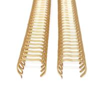 Fio espiral O do dobro do ouro do fio que liga 1.5mm densamente para o caderno