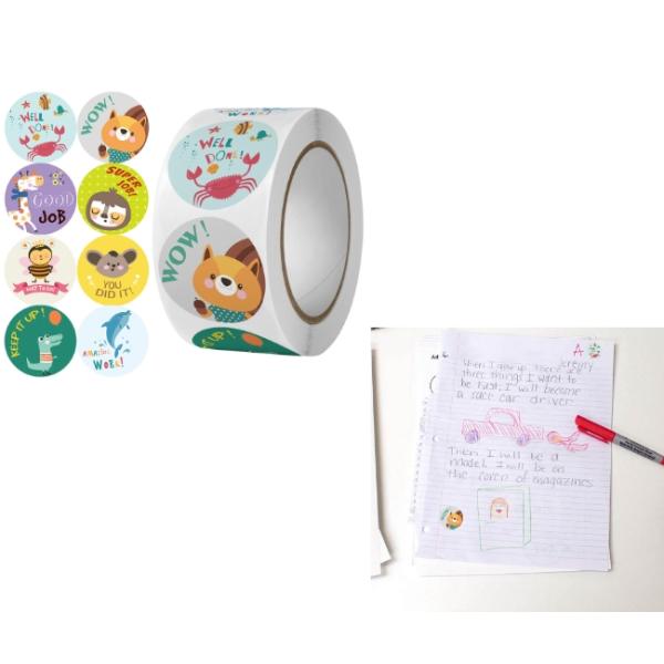 Изготовленный на заказ стикер ISO9001 обозначает стикеры воспитательницы детского сада 25mm