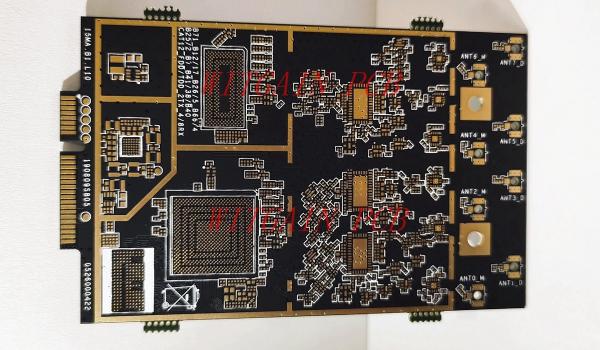 Custom Green Fr4 HDI PCB Board / 10 Layer Pcb Black Solder Mask 7Mil BGA