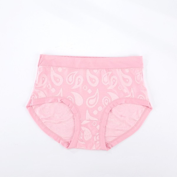 Direct Sale Soft Breathable Panties Everyday Wear Stretchy Elastic Underwear Jacquard Design Women Girls Comfortable