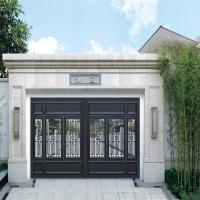 Porte de sécurité en aluminium coulé à profil intelligent pour jardin de villa
