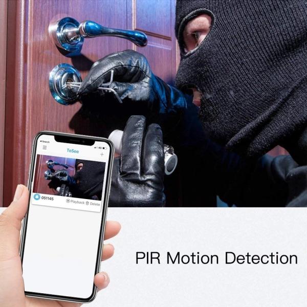 Объектив аудио 166° канала дверного звонока 2 wifi 3MP 720P умный видео- ультра широкоформатный