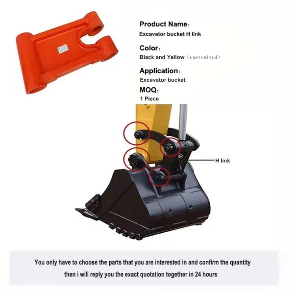 ZX200 excavator bucket H link 1027222 Heavy Equipment ZX120 ZX330 ZX450 Excavator Bucket Link with Bushing 8076541