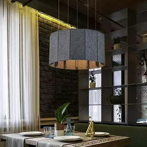 Iron Cable Gripper for Sound Absorbing Felt Pendant Light