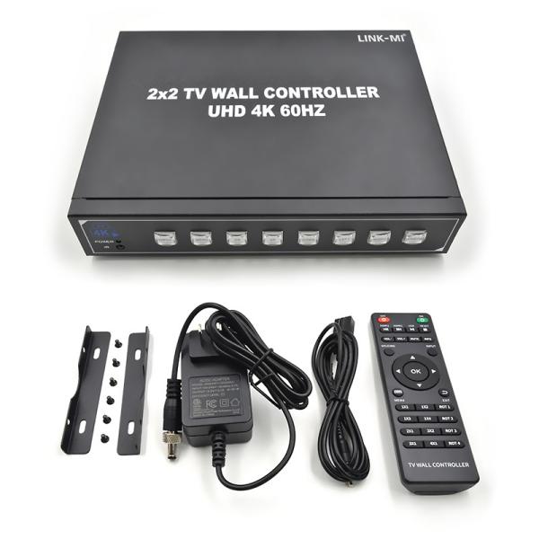 4K Video Wall Controller For Max 4 TVs USB HDMI Video Wall Controller 2x2