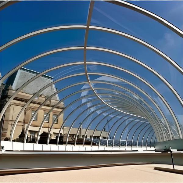 Impact Proof Polycarbonate Solid Sheets For Flexible Building Canopy Awning