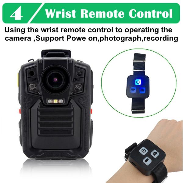 Câmera militar do corpo de HD WIFI 10 horas que gravam com 128GB mais remoto