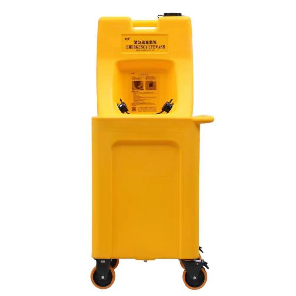 Green Portable Emergency Eyewash 65 Liters Gravity Fed Eyewash ANSI Z358.1.2014 Compliant
