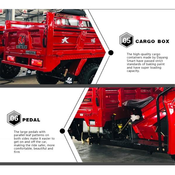 Задние пружинные листы 5 2 Моторизованный грузоподъемный трехколесный велосипед в Египте с двигателем Zongshen 250cc