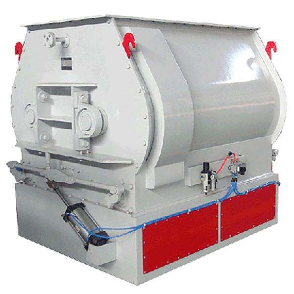 SSHJ250 Double Shaft Batch Animal Feed Mixer 18.5KW Cow Feed Mixer