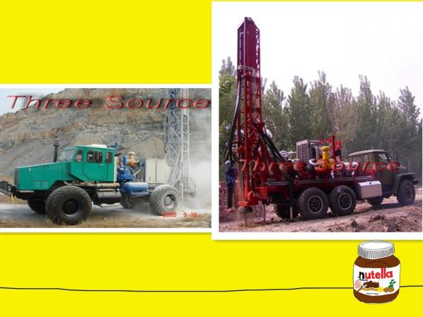 Truck mounted drilling rig testing in desert TST-150
