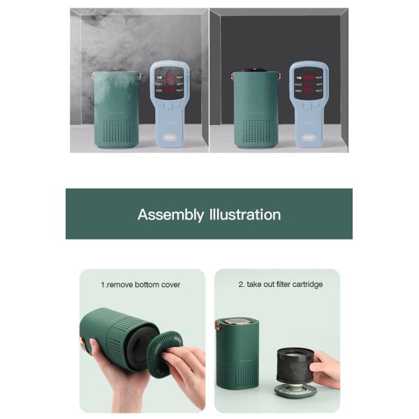 Homefish H13 фильтр рабочий стол Автомобильный очиститель воздуха отрицательный ион 8 миллионов штук/см3