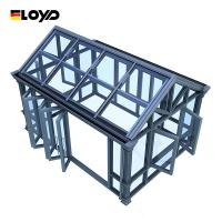 Salle solaire en verre extérieur autonome espace de vie supplémentaire moderne