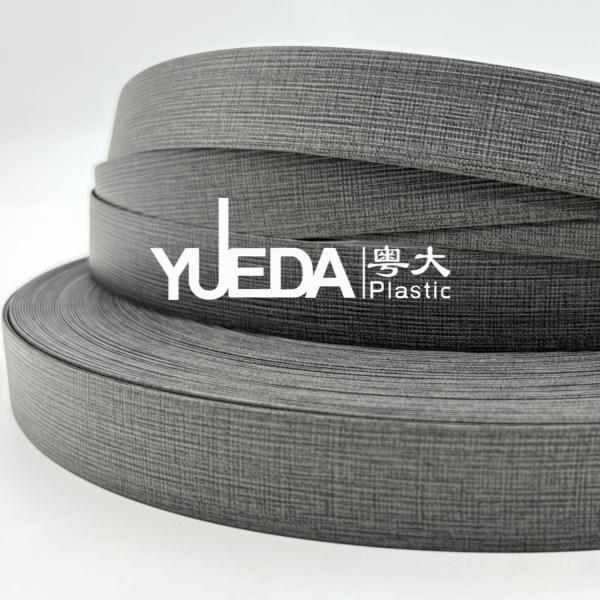Stylish Gray Edge Banding Edging Strip For Kitchen Units Checkered Texture M9589