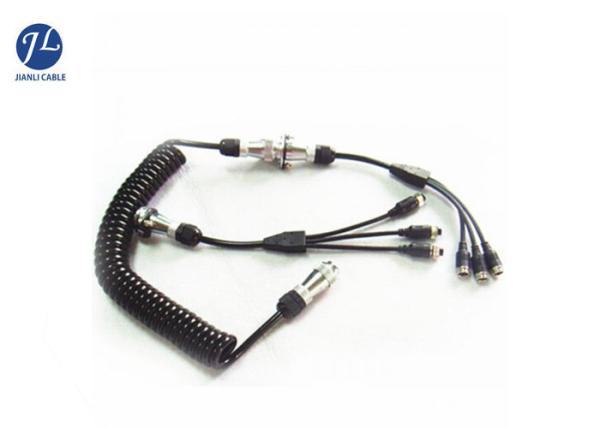 Metal 7pin Connector Car Camera System Rear View Camera Cable  For Recovery Truck Vehicle