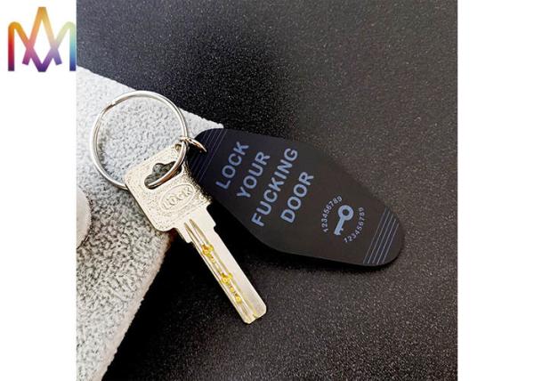 7.5g Acrylic Anti Lost Cards Engraved Charm Tag