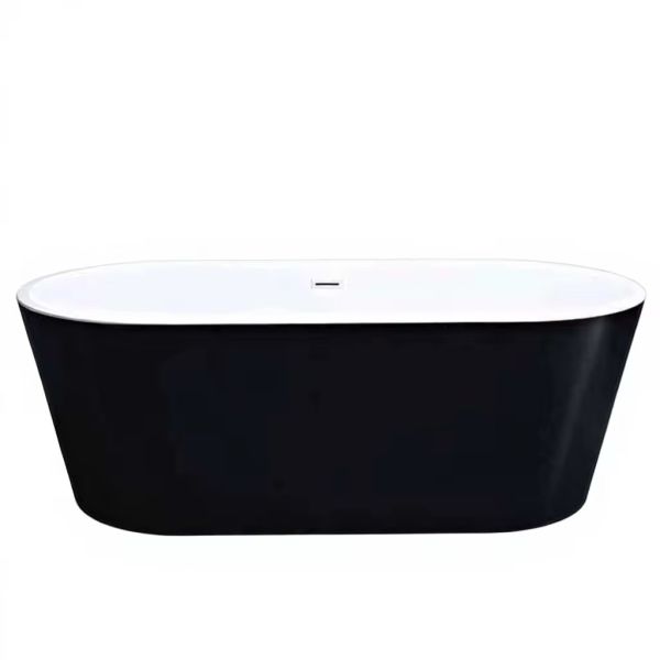Modern Contemporary Portable Acrylic Tubs Rectangle-shaped Freestanding Bath Tub for Soaking for Indoor Hotel Villa