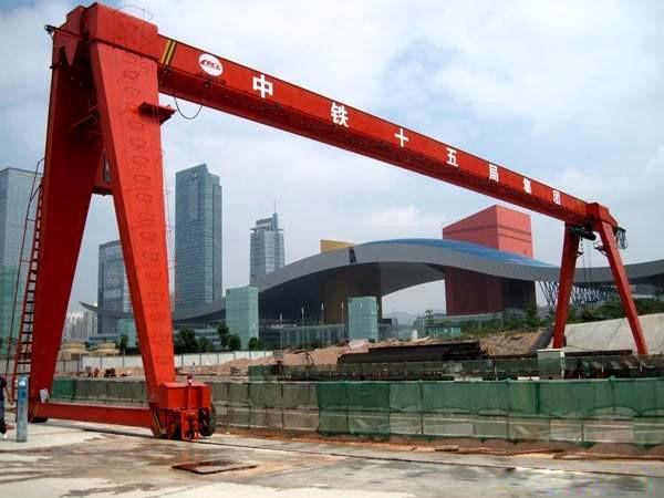 1- 32 ton MH model rail mounted single girder gantry crane with elctric hoist