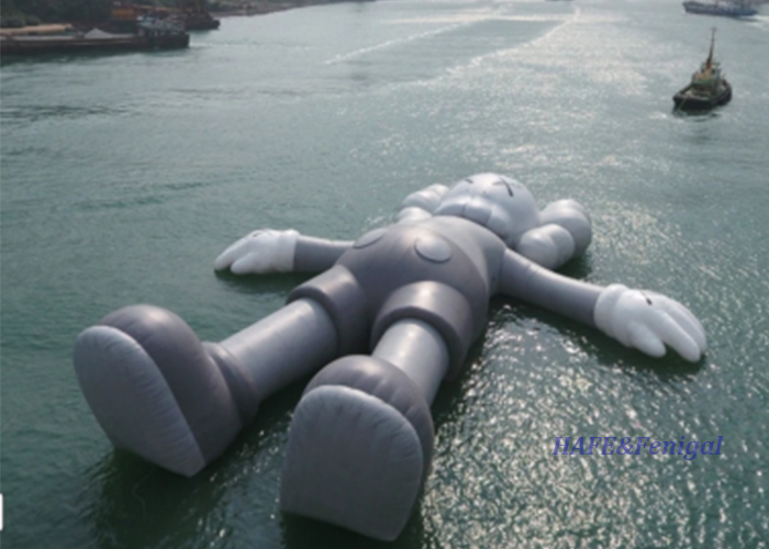 Customizable Giant Inflatable Water Cartoon Character with Sealed Multi-Chamber Structure for Waterfront Events