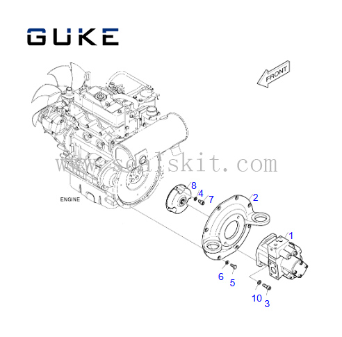 Doosan Excavator DX35Z Hydrualic Pump Coupling K1004134 YC35-13T  