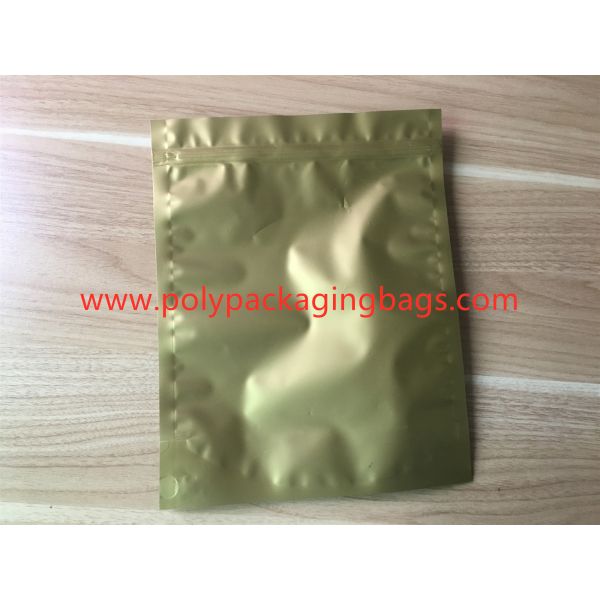 FDA Foil Ziplock Bags , Customized Transparent One - Side Aluminized Composite Zipper Plastic Bag