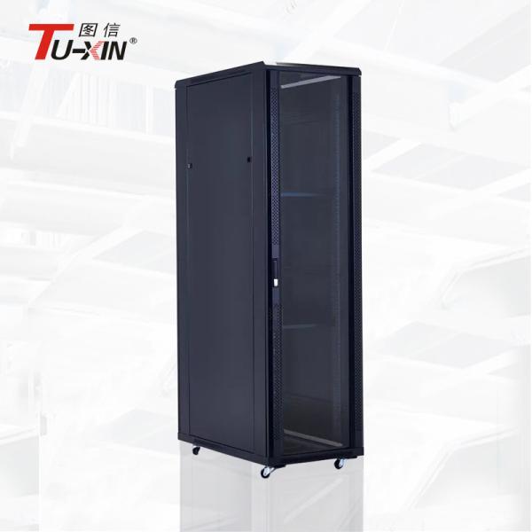 Universal Computer Server Rack 5mm Tempered Glass Door Bearing Capacity 800kg