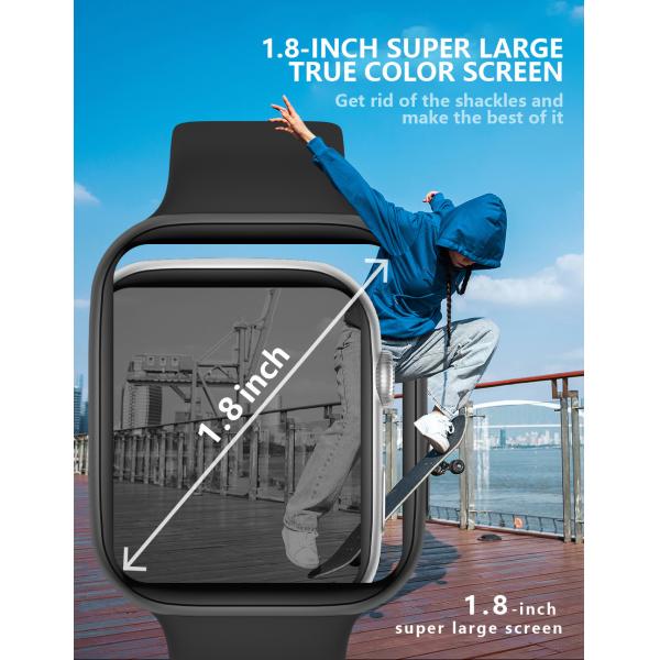 Smartwatch 2021 монитора тарифа сердца людей DW98 дозора HP звонка 1.8inch Bluetooth умный IWO 13 Lite для андроида IPhone Xiaomi