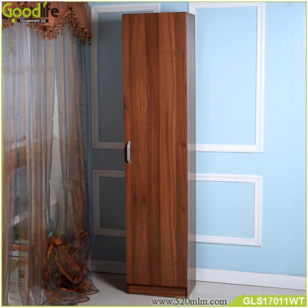 Living Room Wooden Shoe Cabinet Nordic Brown Melamine MDF Wood Storage Locker