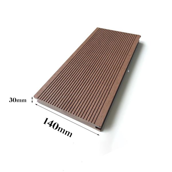 Double Sided WPC Decking 140x30mm Grooved Anti Slip Composite Outdoor Flooring Spa