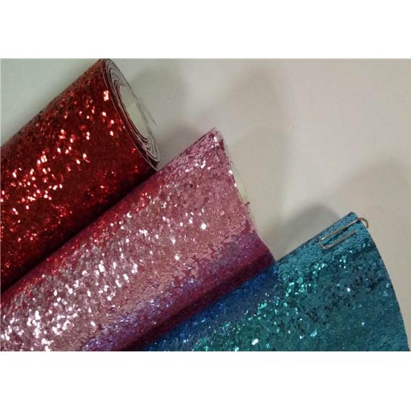 Chunky Leather Wallpaper Glitter Material Fabric PU Backing For Card Making