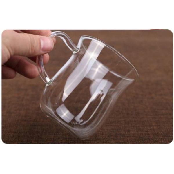 Стеклянная чашка Инфузер чая темного защитного стекла подгоняла логотип для офиса/перемещения