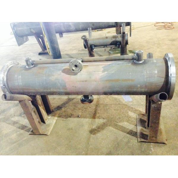 Marine Water Cooled Refrigeration Condenser Heat Exchanger Carbon Steel Cover Material