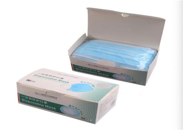 Soft Lining Disposable Earloop Face Mask Odorless Light Weight Virus Protective