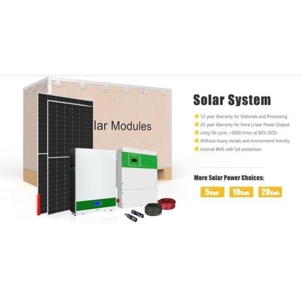 Sistemas de almacenamiento de energía solar Batería de litio Lifepo4 5Kw 10Kw 20Kw