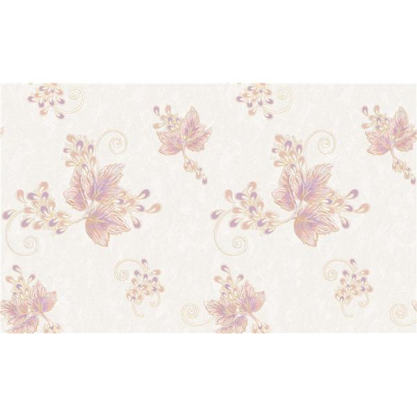 Italy Style Pvc 1.06 Meter Wallpaper For Drawing Room , Flower Design