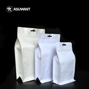 Smell Proof Kraft Paper Zipper Bags Aluminum Foil Biodegradable Stand Up Pouch