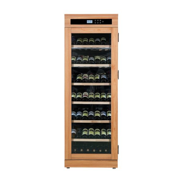 Sleek Design Solid Wood Frame Kitchen Wine Cooler with 60 Bottle Capacity