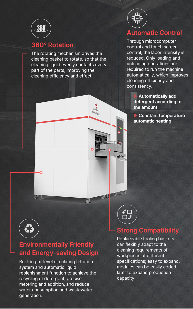 3-In-1 Automatic Ultrasonic Cleaning Machine with Vacuum Drying