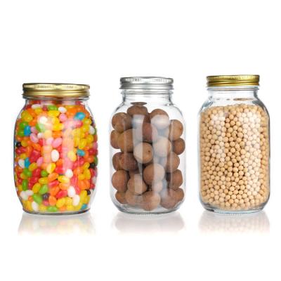 ODM 300ml 500ml 1000ml Wide Mouth Canning Jam Juice Glass Mason Jar