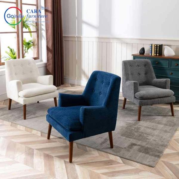 New Designed Modern Style Bedroom Sofa Chair Single Seat  Home Hotel Soft Fabric Fancy Chairs For Living Room