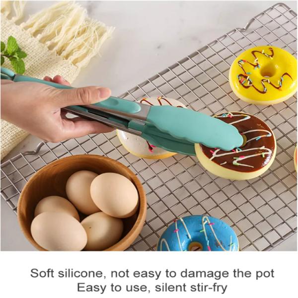 Silicone Kitchen Utensils with Wooden Handles 12 Pieces Cooking Tools Kitchenware