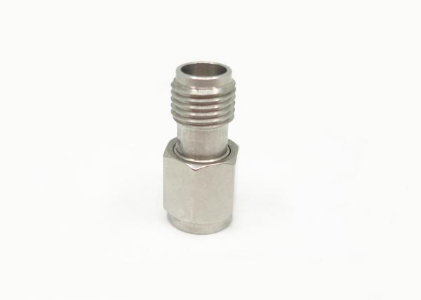 Homem de aço inoxidável de 2.4mm ao adaptador reto fêmea do MMW RF da onda de milímetro