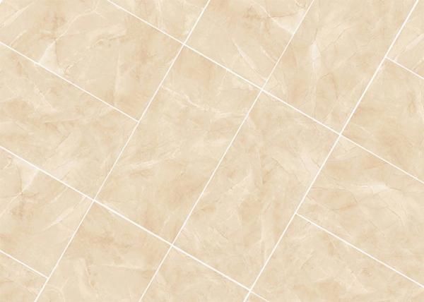 Yellow Glazed Porcelain Tile For Shower Low Water Absorption Ink - Jet Printing