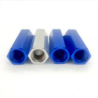 Turning CNC Aluminum Parts Blue / Silver Aluminum Fabrication Parts