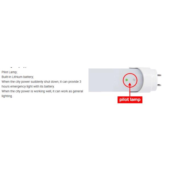 Emergency Waterproof Led Tube Light High CCT DC 24V T8 Led Tube 22w CE ROHS