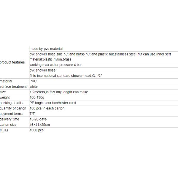Fabricación de tubos de ducha de PVC de alta presión con diseño moderno