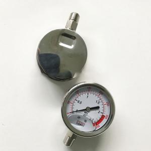 Calibre de pressão enchido água do selo 60Kpa do diafragma do manômetro do SUS